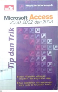 Microsoft Access 2000, 2002, dan 2003