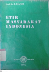 ETIK MASYARAKAT INDONESIA