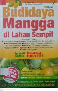 BudiDaya Mangga di Lahan Sempit